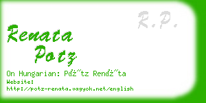 renata potz business card